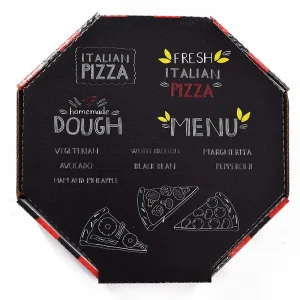 Octagon Round Pizza Box