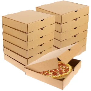 plain pizza box brown kraft